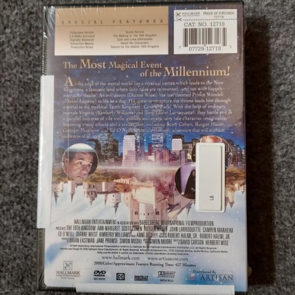 THE 10TH KINGDOM DVD NWT SEALED IN PACKAGE - Picture 2 of 2